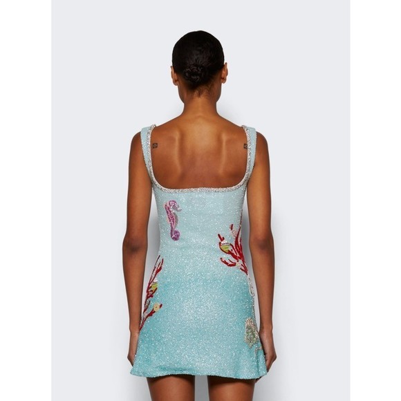 Clio Peppiatt Into The Ocean Dress Aqua - NWT - Picture 5 of 5